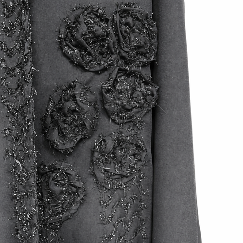 Long Sleeved Shirts with Handmade Floral Ribbon