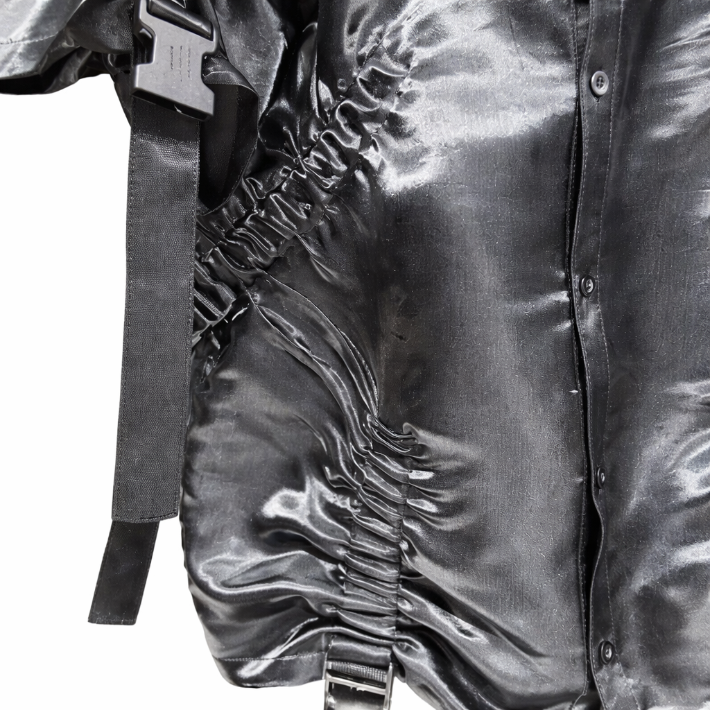 Short Sleeve metallic shirt