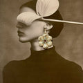 White Flower Earrings