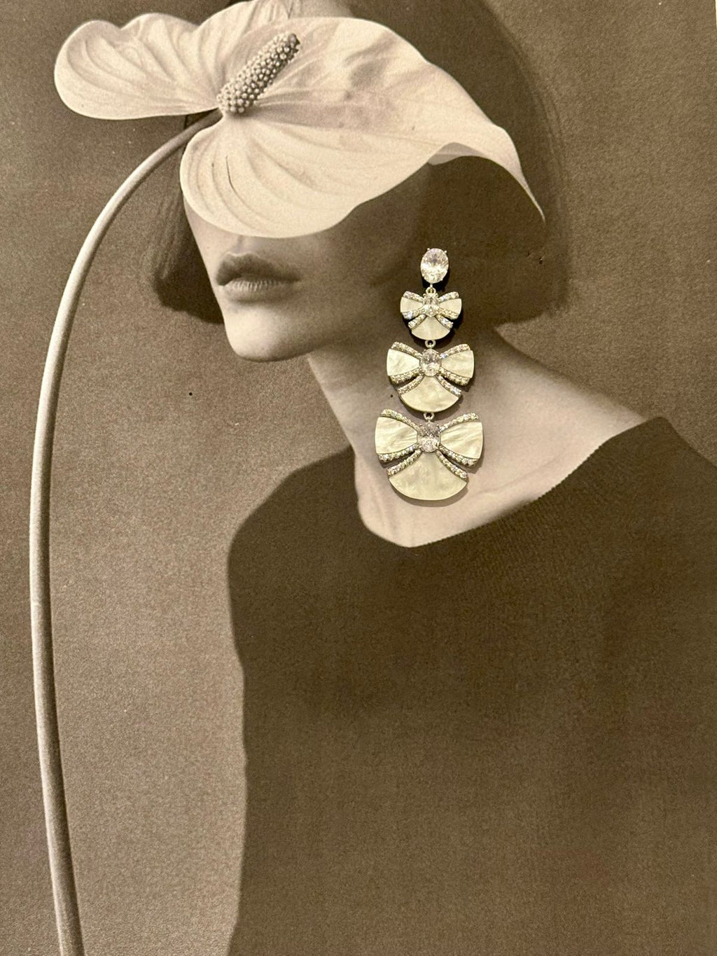 Bow Temperament Fashion Earrings