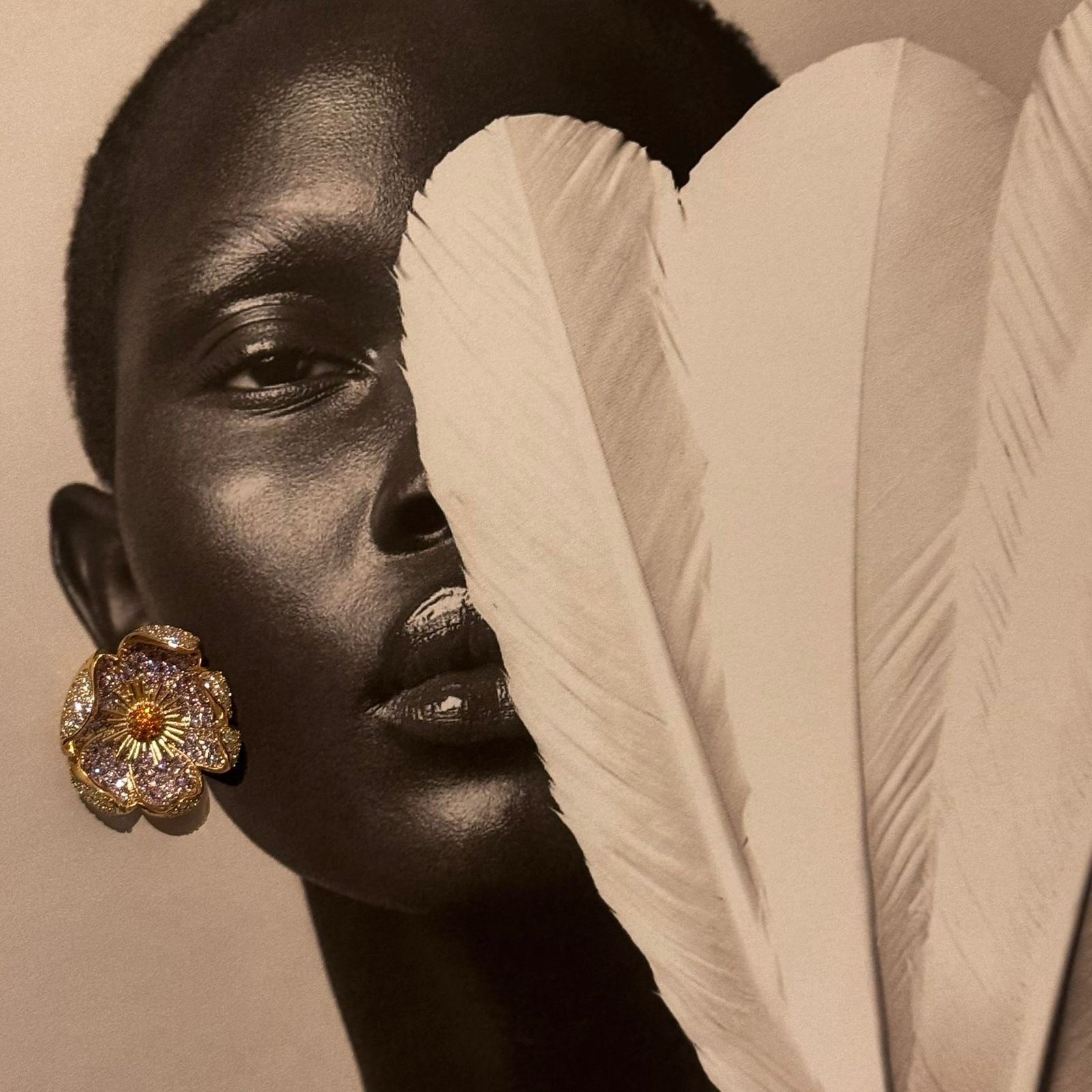 Exquisite Zircon Flower Drop Earrings – Purple/Pink