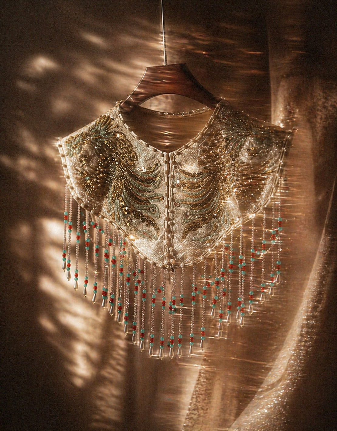 Beaded Fringe Collar